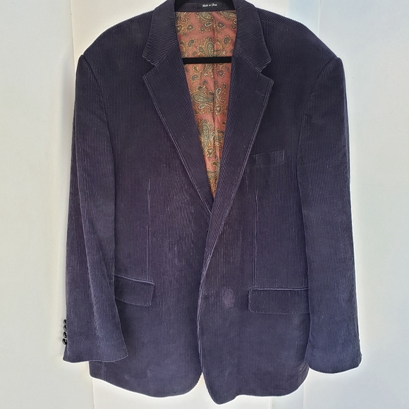 Ralph Lauren Men's Corduroy Blazer Sports Jacket Size 46R Excellent Condition